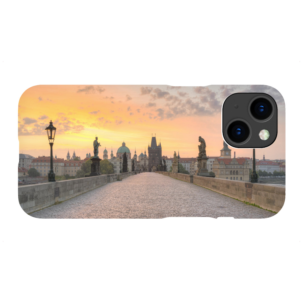 "Karlsbrücke Prag Sonnenaufgang"für iPhone - Premium-Case Handyhülle artboxONE