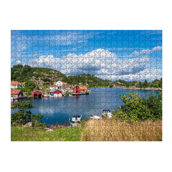 Puzzle Ravensburger "Farestad in Norwegen" artboxONE - Natur,Reise,Architektur,Reise / Strand und Meer,Reise / Länder