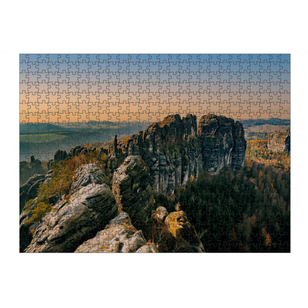 Puzzle Ravensburger "Schrammsteine, Sächsische Schweiz" artboxONE - Natur,Reise