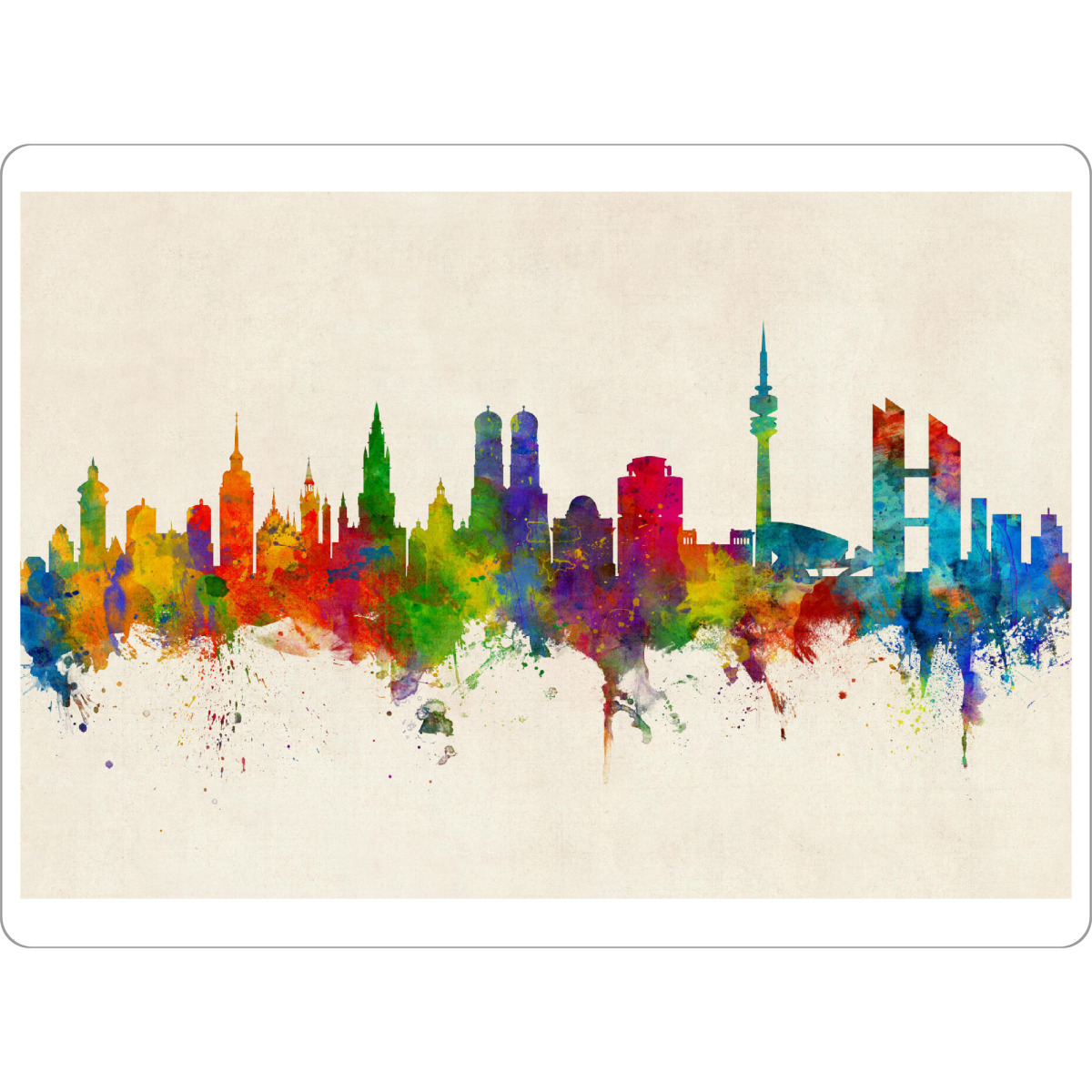 Tischset "Munich Germany Skyline Urban" artboxONE - Städte,Städte / München