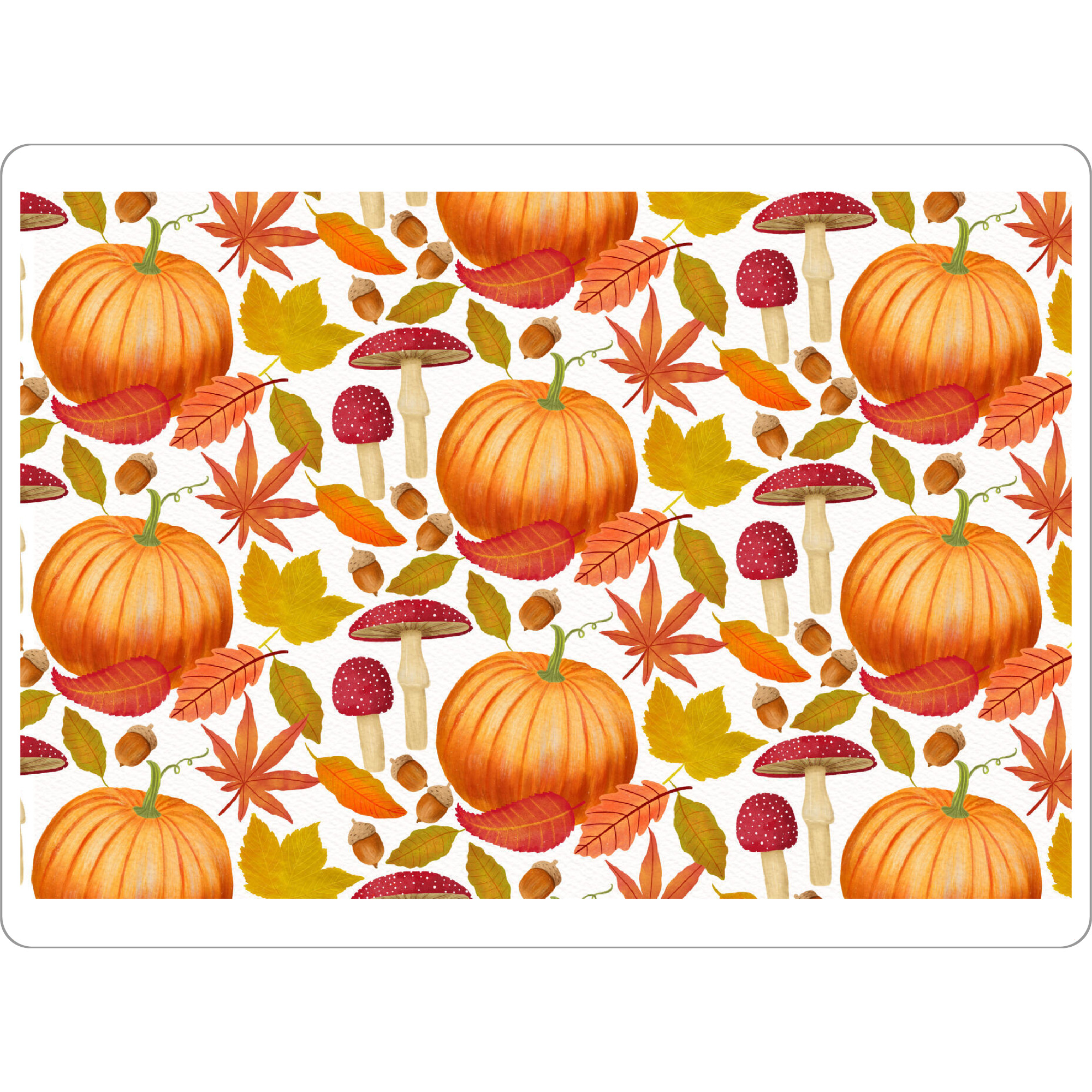 Tischset "Kürbis-Herbstblätter-Muster" artboxONE - Natur,Floral