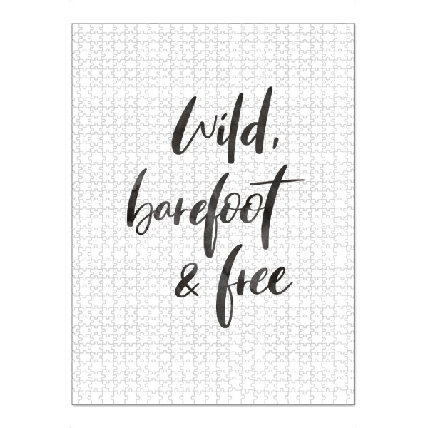 Puzzle Ravensburger "Wild, barefoot & free" artboxONE - Typografie,Natur,Fashion,Für Mama