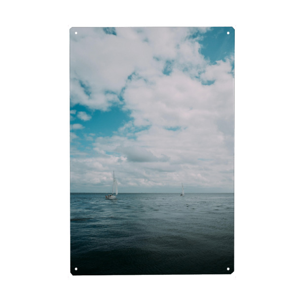 Holzbild "Zwei Segelboote" artboxONE - Natur,Reise,Reise / Strand und Meer