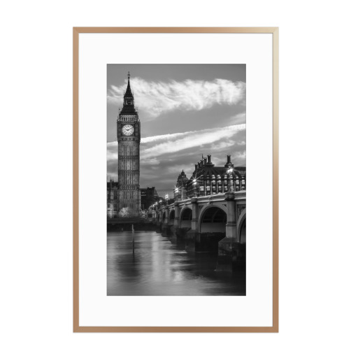 Abends an der Westminster Bridge