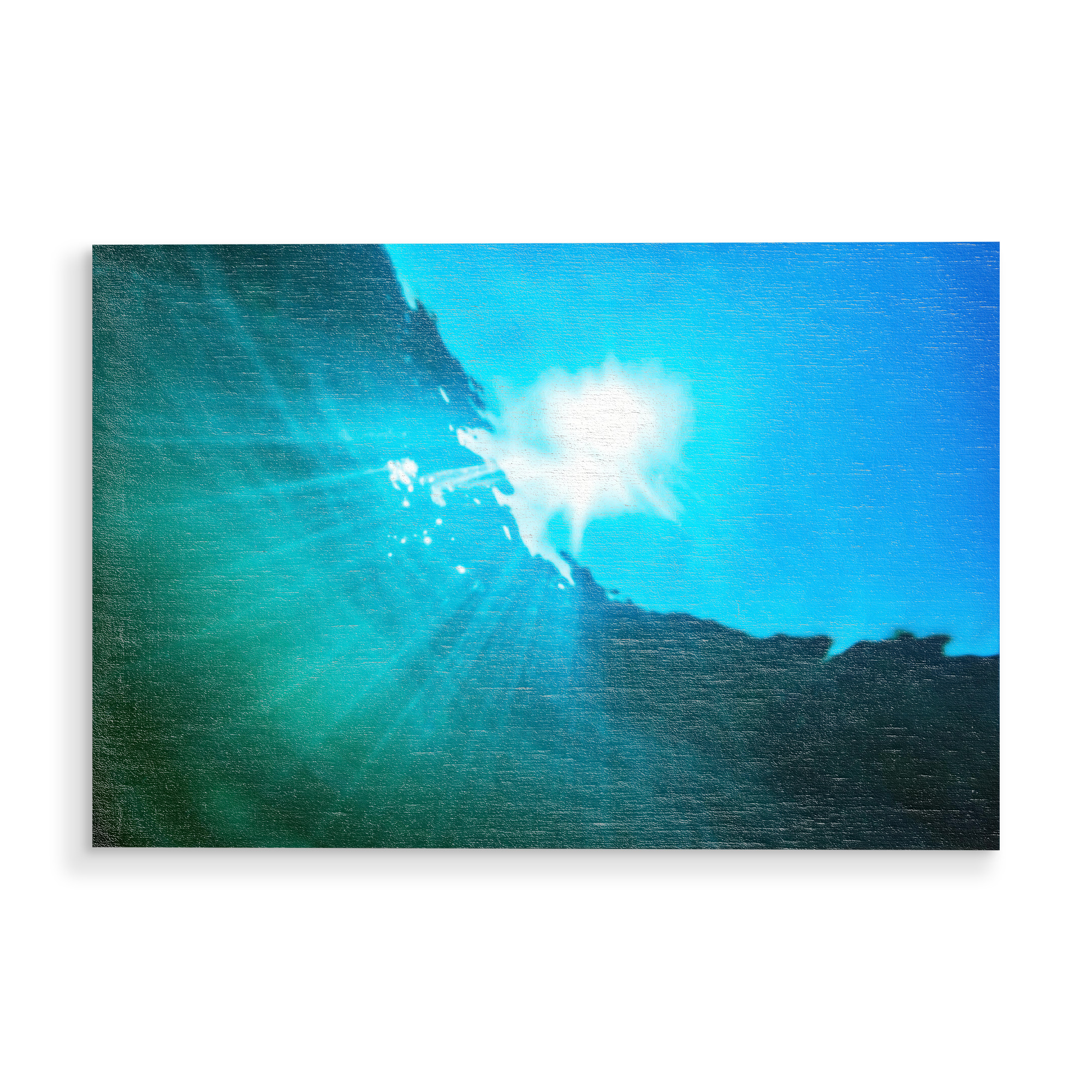 Holzbild "Reflexion unter Wasser" artboxONE - Natur,Reise,Reise / Strand und Meer,Unterwasser