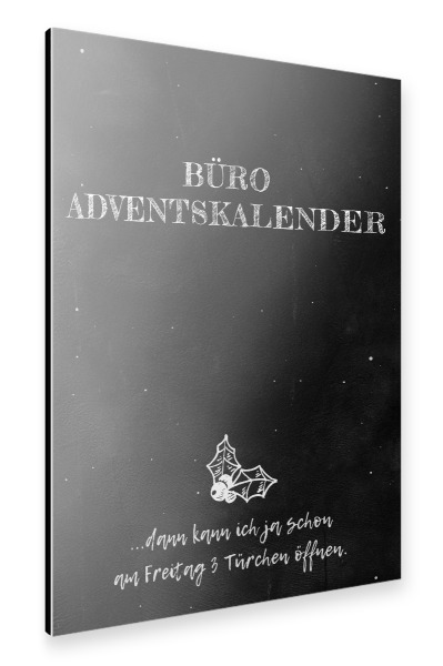Alu-Dibond "Büro Adventskalender" 30x20 cm artboxONE