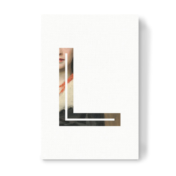 Leinwandbild "IMPRESS-LETTER L" artboxONE - Typografie,Fashion,Buchstaben,Buchstaben / L