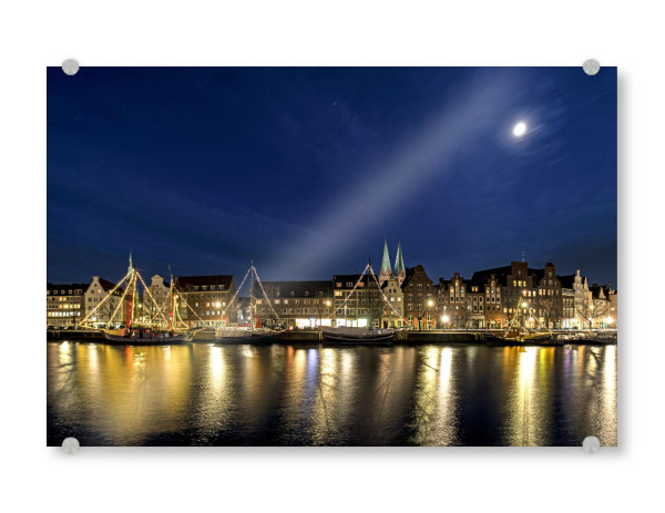 Acrylglasbild "Weihnachten in Lübeck" artboxONE - Städte,Reise,Weihnachten