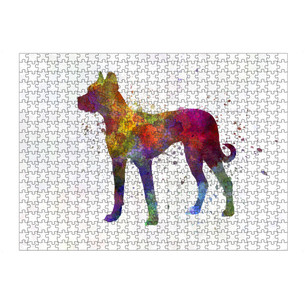 artboxONE Puzzle "Spanish Alano dog in watercolor" artboxONE - Tiere