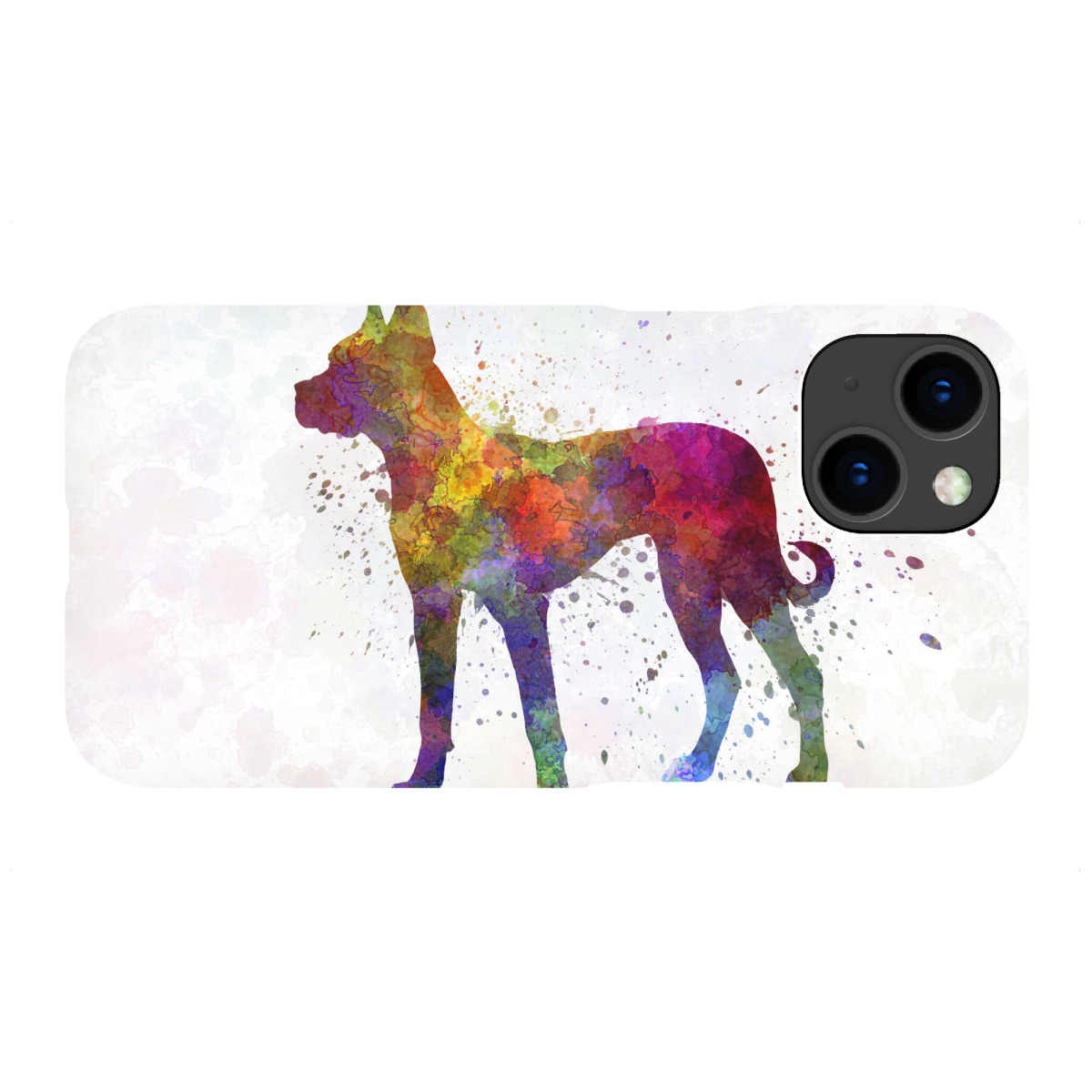 iPhone "Spanish Alano dog in watercolor" Premium-Case Handyhülle artboxONE