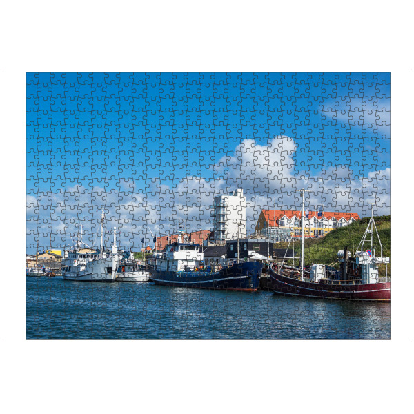 Puzzle Ravensburger "Hafen in Hirtshals" artboxONE - Reise,Architektur,Reise / Strand und Meer,Reise / Länder