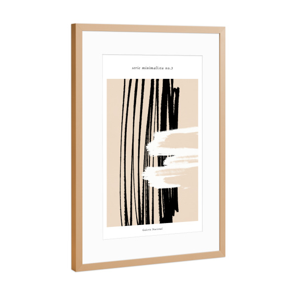 Poster mit Rahmen Kupfer "Serie minimalista no.three" artboxONE - Abstrakt