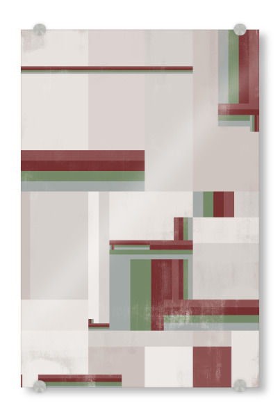 Acrylglasbild "Abstract Color Geometric" artboxONE - Abstrakt,Geometrie