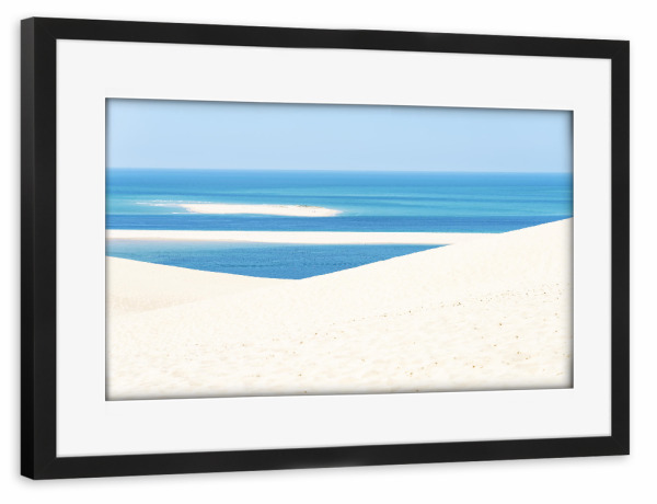 Poster mit Rahmen schwarz "Sand And Sea" artboxONE - Natur,Reise,Reise / Strand und Meer,Reise / Länder