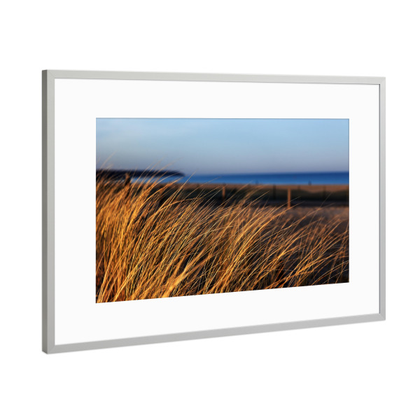 Poster mit Rahmen Silber "Abenddämmerung am Meer" artboxONE - Natur,Reise,Reise / Strand und Meer