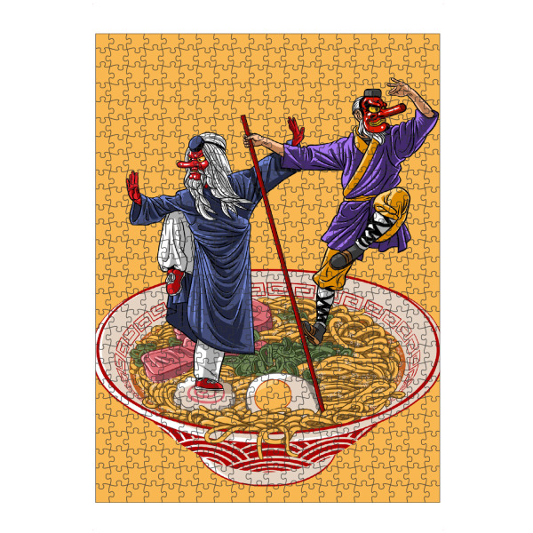 Puzzle Ravensburger "Japanese gods in ramen" artboxONE - Städte / Tokio