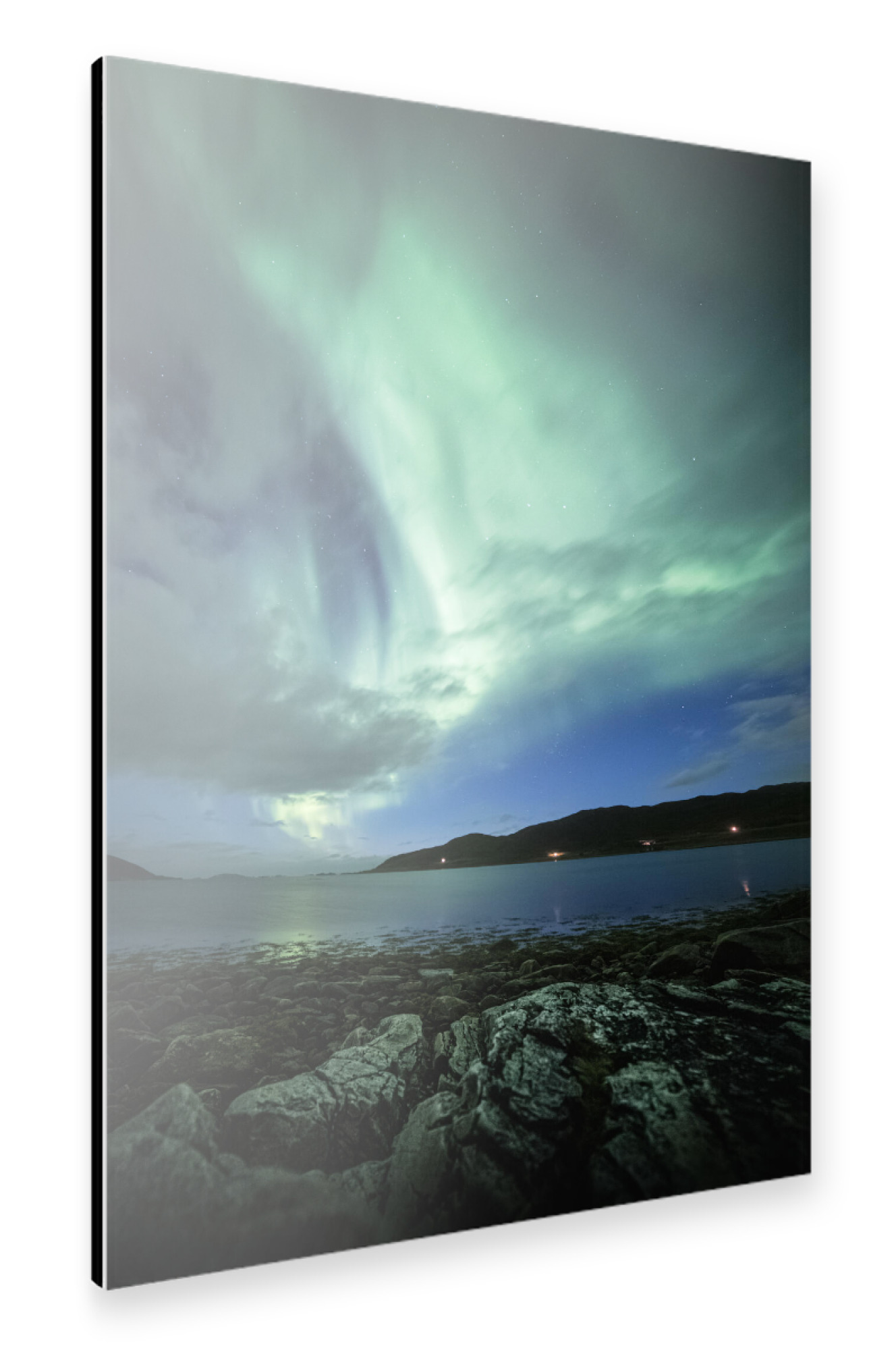 Alu-Dibond "Aurora over Norway" 75x50 cm artboxONE