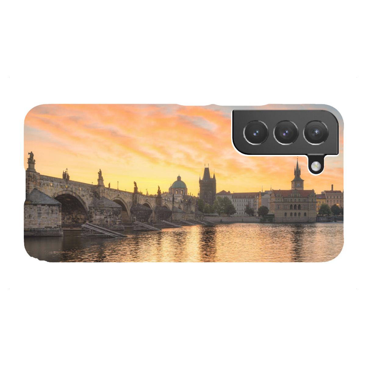 "Sonnenaufgang in Prag"für Samsung Galaxy - Premium-Case Handyhülle artboxONE