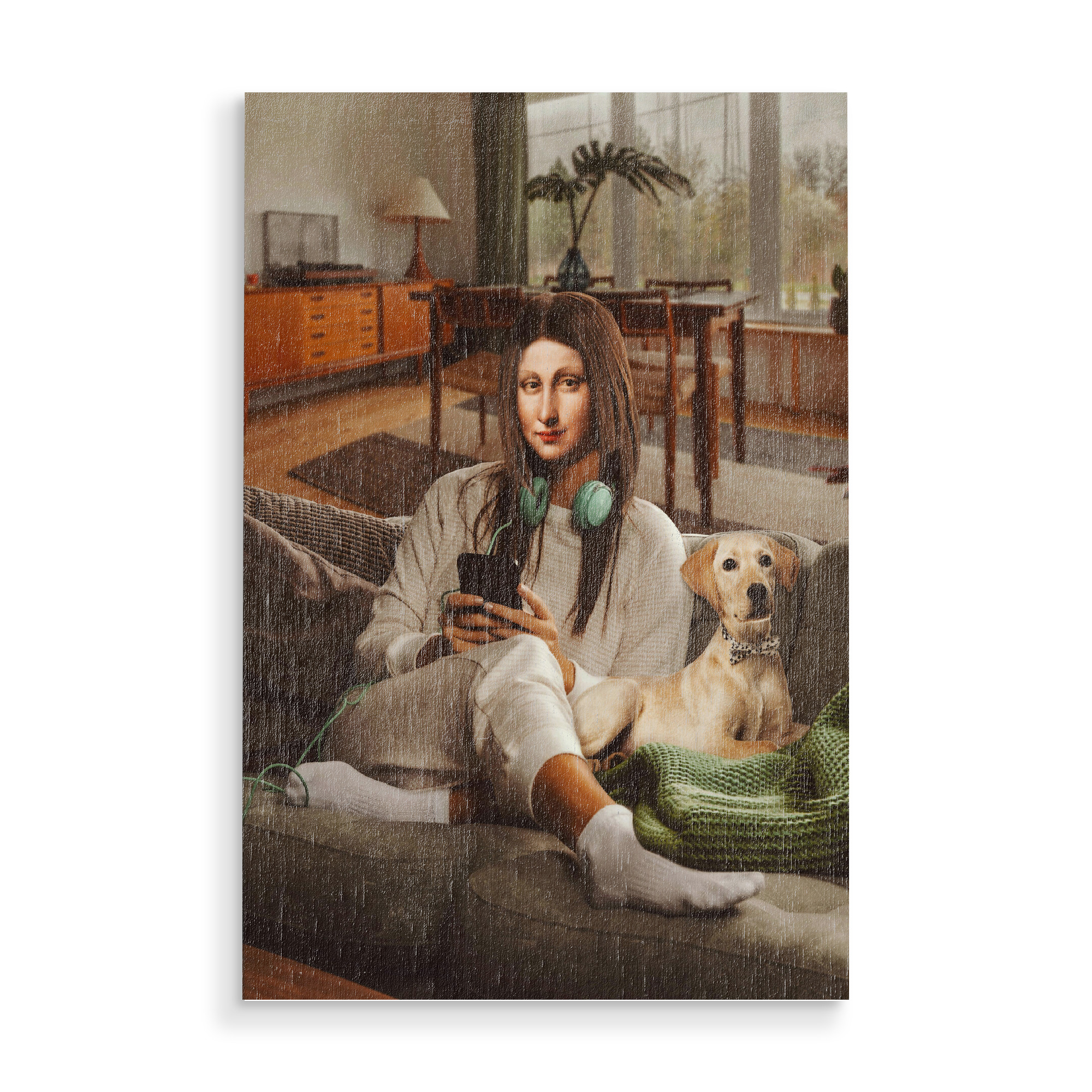 Holzbild "Home sweet home by Tas" artboxONE - Natur,Tiere,Menschen