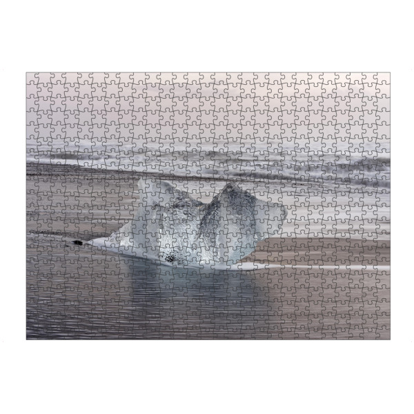 artboxONE Puzzle "Eisblock am Lavastrand" artboxONE - Natur,Reise,Reise / Strand und Meer
