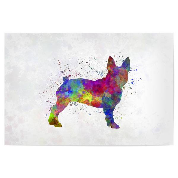 Poster "Boston Terrier in watercolor" artboxONE - Tiere,Abstrakt