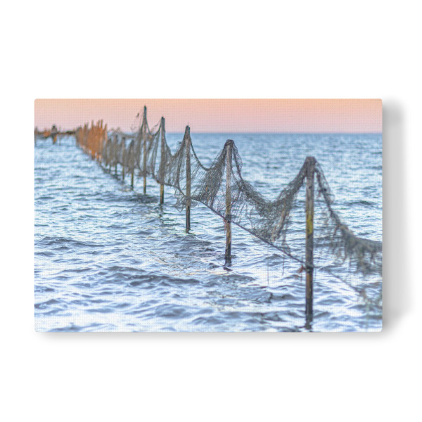 Leinwandbild "Abend am Haff - Querformat" artboxONE - Natur,Reise,Reise / Strand und Meer