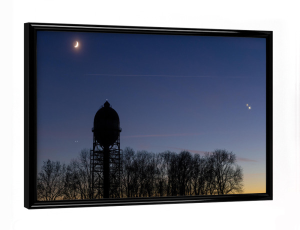 Poster mit schwarzem Rahmen "Planetenkonjunktion" artboxONE - Natur,Galaxy