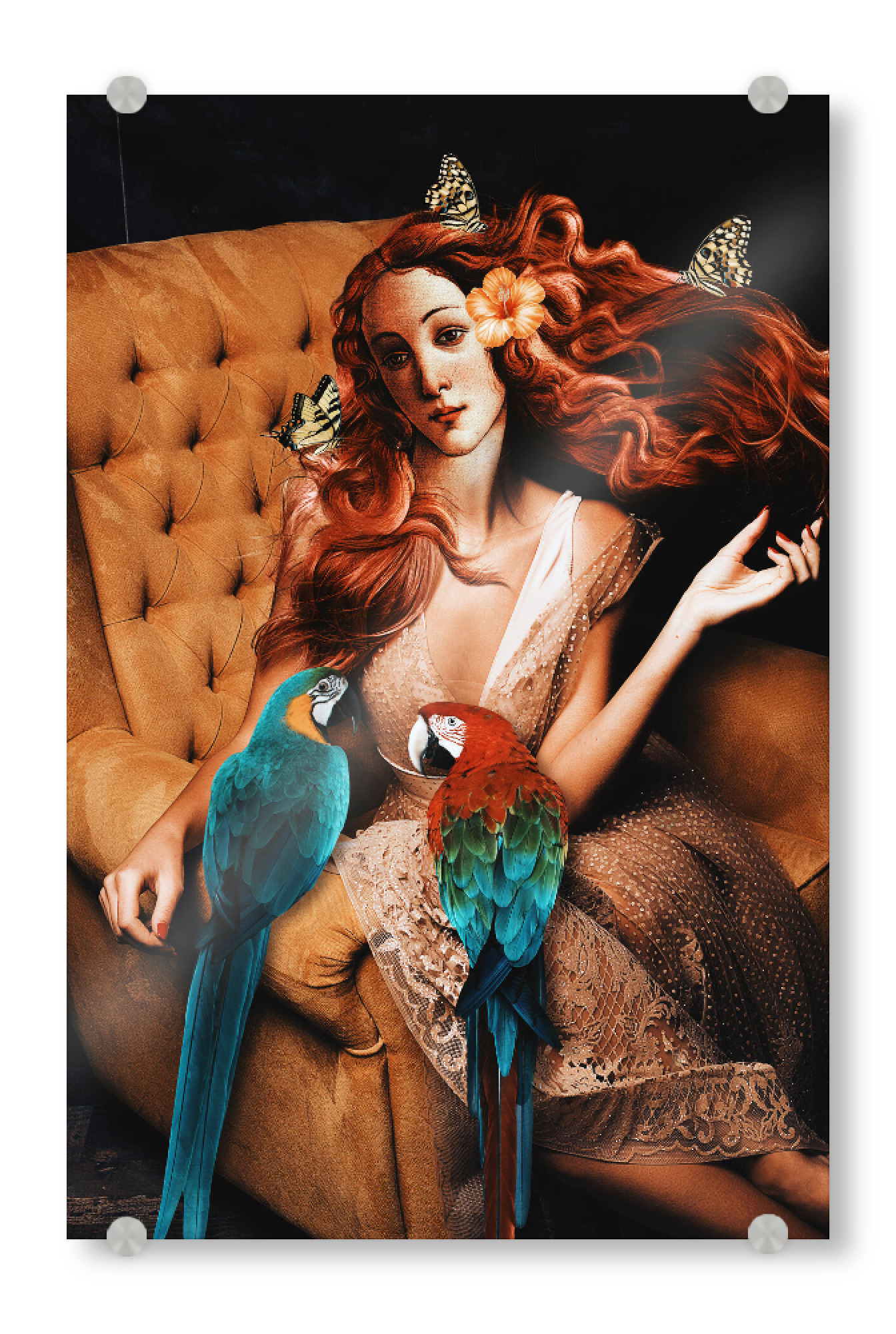 Acrylglasbild "Macaws by Tas" artboxONE - Natur,Floral,Tiere