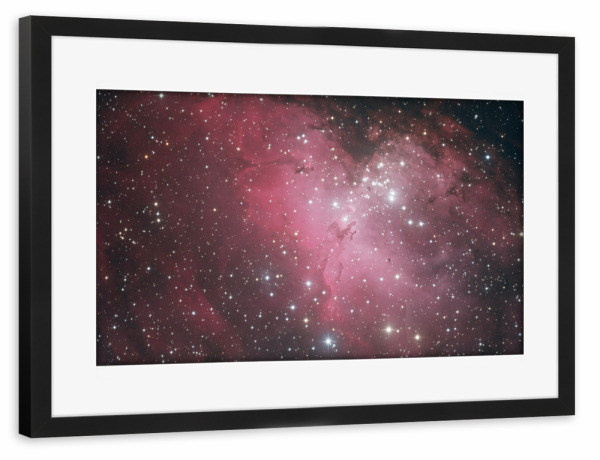 Poster mit Rahmen schwarz "Der Adlernebel" artboxONE - Galaxy