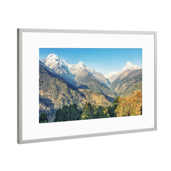 Poster mit Rahmen Silber "Himalayan Landscape" artboxONE - Natur,Reise,Reise / Asien,Reise / Länder