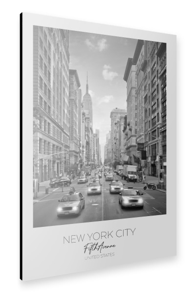 Alu-Dibond "Im Fokus: NYC 5th Avenue Verkehr" 30x20 cm artboxONE