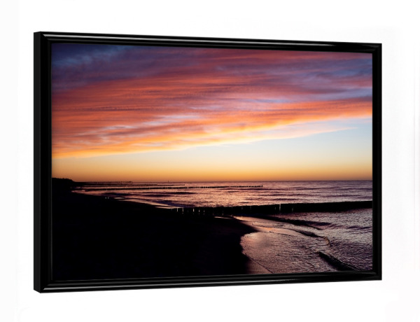 Poster mit schwarzem Rahmen "Farbenspiel an der Ostsee" artboxONE - Natur,Reise,Reise / Strand und Meer