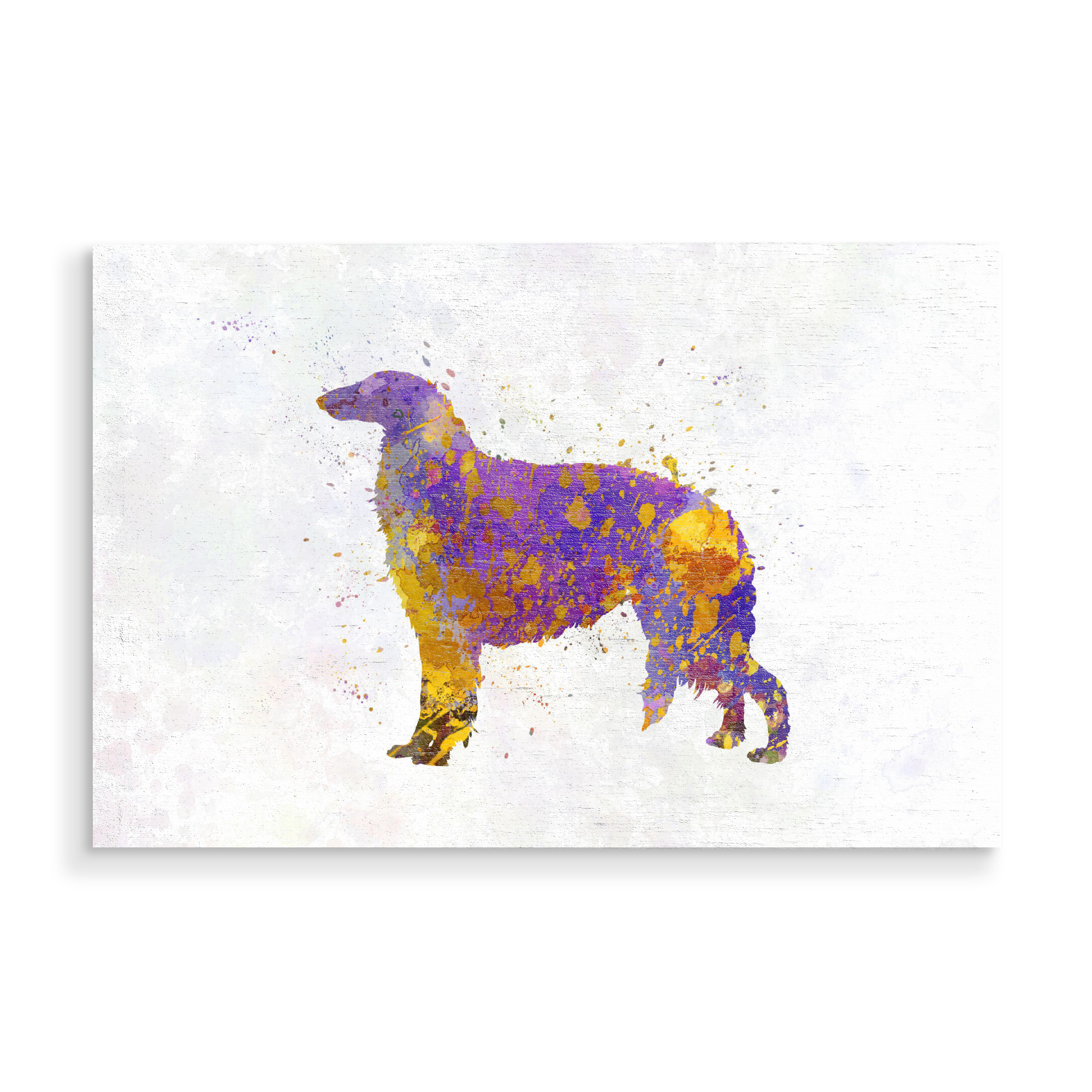 Holzbild "Borzoi in watercolor" artboxONE - Tiere,Abstrakt