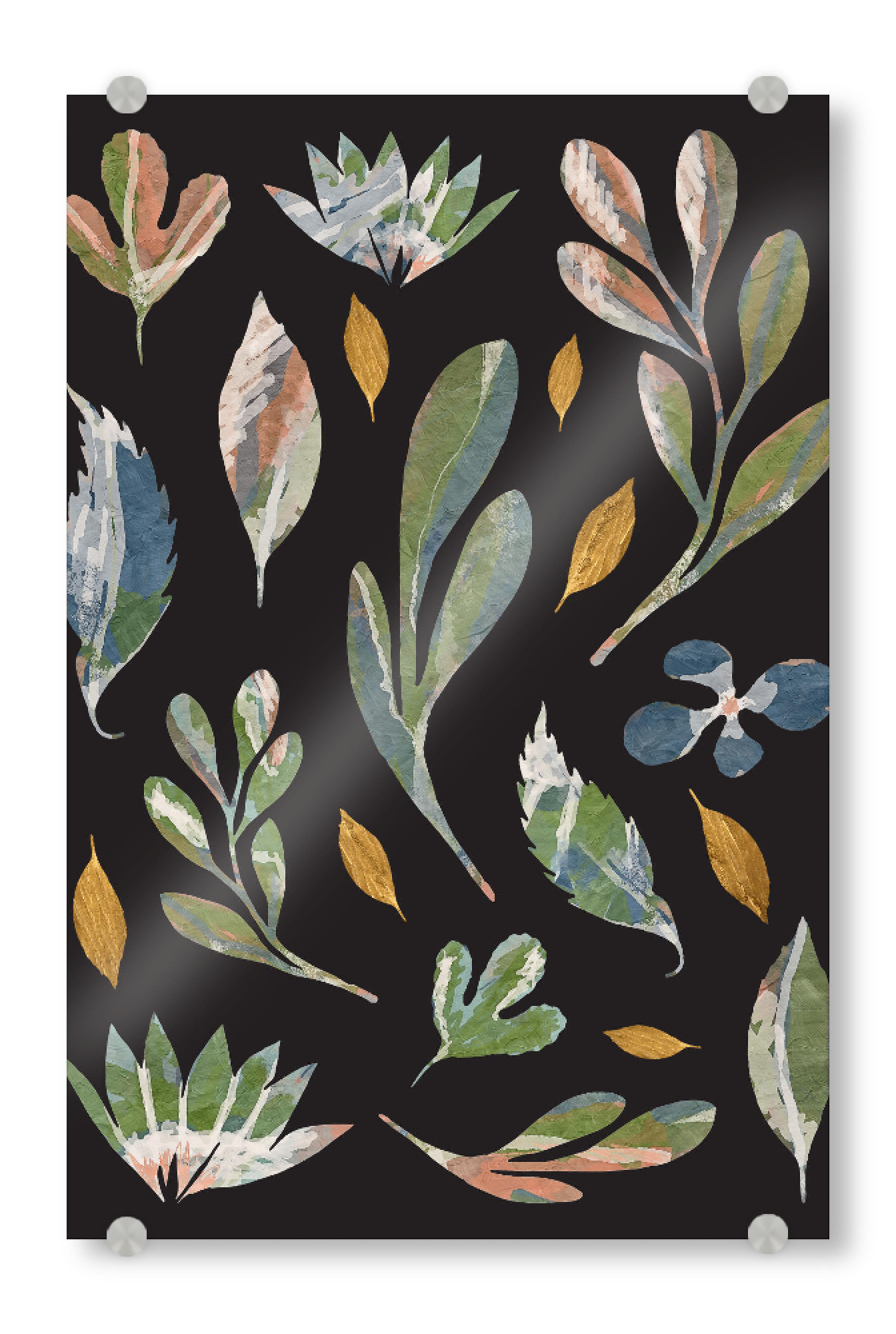 Acrylglasbild "African Plants" artboxONE - Floral,Abstrakt - Plant,Leaf,Nature,Natur,Blätter,Leaves,Green,Botanical,Botanisch