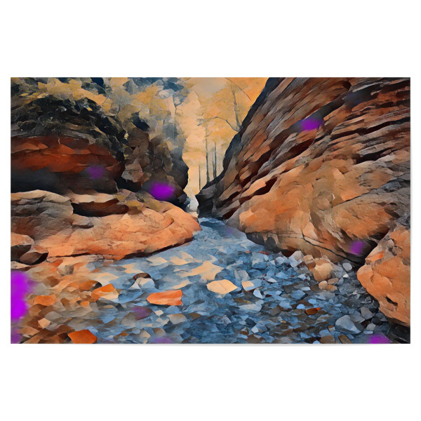 Poster 30x20 cm "Red Canyon in Österreich" artboxONE - Natur,Abstrakt