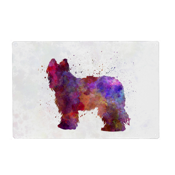 Holzbild "Briard in watercolor" artboxONE - Tiere,Abstrakt