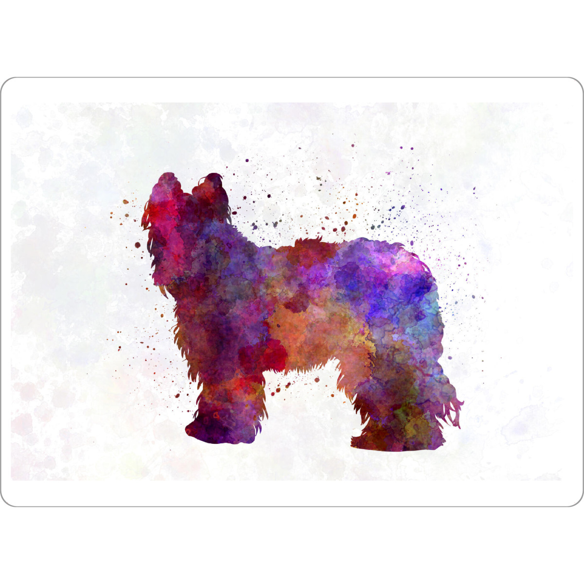 Tischset "Briard in watercolor" artboxONE - Tiere,Abstrakt