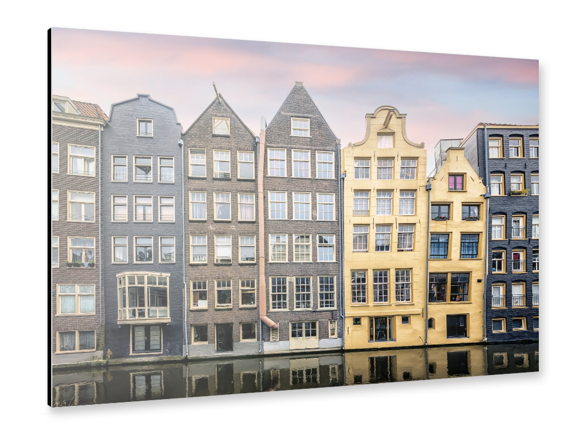 Alu-Dibond "Facade in Amsterdam" 75x50 cm artboxONE