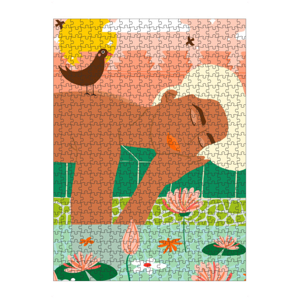 Puzzle Ravensburger "Sunkissed Skin & a Tropical Sky" artboxONE - Tiere,Menschen