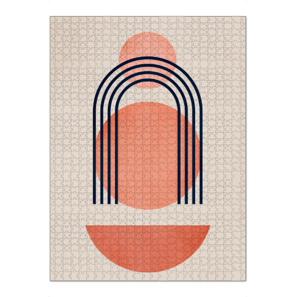 Puzzle Ravensburger "Geometrica Kreis" artboxONE - Abstrakt,Geometrie - Miminal,Abstrakt,Abstract,Geometrie,Geometry,Formen,Shapes - Bild miminal