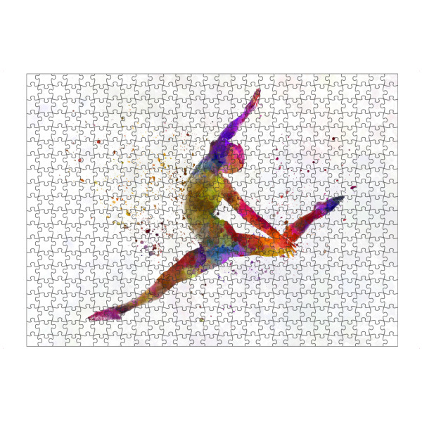 artboxONE Puzzle "Contemporary dance watercolor-c" artboxONE - Sport - Sport,Sports,Watercolor,Ballet,Contemporanei,Dance,Dancer,Dancing,Young,Man
