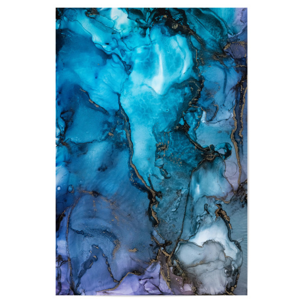 Poster "Ruhiger Fluss" artboxONE - Abstrakt - Texture,Alkoholtinte,Malerei,Tinte,Abstrakt,Modern,Hintergrund,Texturen,Textur,Farbe,Isopropanol