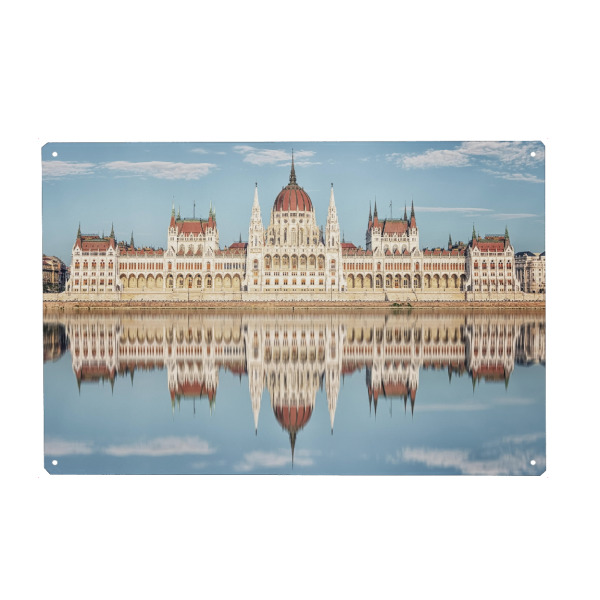 Metall Poster "Parliament Reflection" artboxONE - Städte,Reise,Architektur,Reise / Länder,Städte / Budapest