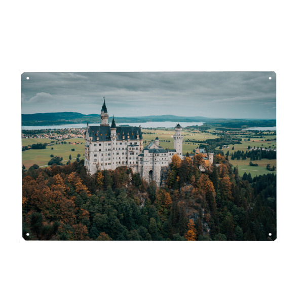 Metall Poster "Schloss Neuschwanstein, Bayern" artboxONE - Reise,Architektur