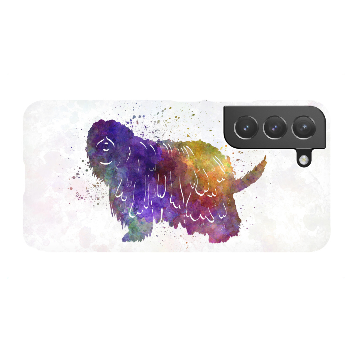 "Bergamasco Shepherd in watercolor"für Samsung Galaxy - Premium-Case Handyhülle artboxONE