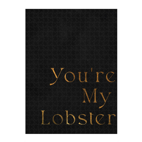 Puzzle Ravensburger "Golden You're my Lobster" artboxONE - Typografie,Film