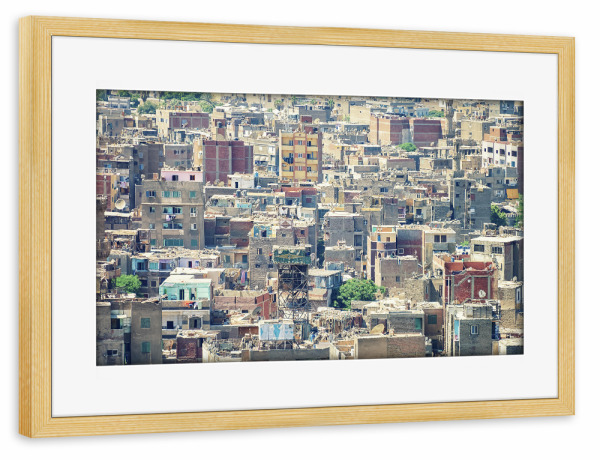 Poster mit Rahmen kiefer "Old Cairo" artboxONE - Städte,Reise,Architektur,Reise / Afrika,Reise / Länder