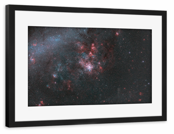 Poster mit Rahmen schwarz "Doradus" artboxONE - Galaxy - Astronomie,Astro,Südsternhimmel,Universum,Weltall,Weltraum,Sterne,Nebel,Astronomy