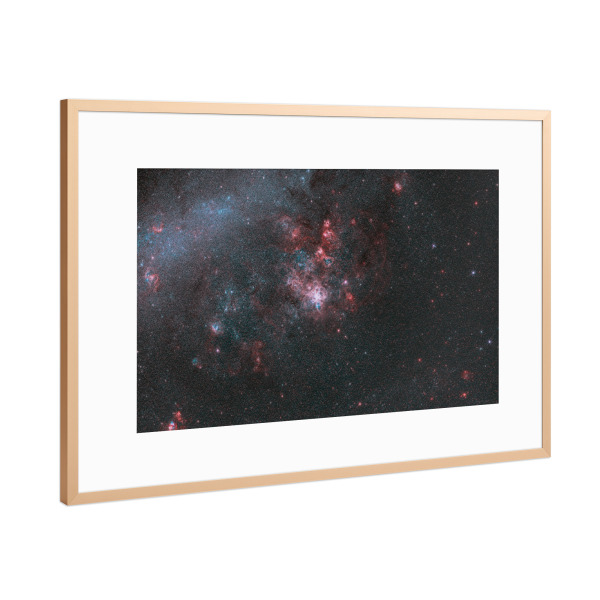 Poster mit Rahmen Kupfer "Doradus" artboxONE - Galaxy - Astronomie,Astro,Südsternhimmel,Universum,Weltall,Weltraum,Sterne,Nebel,Astronomy