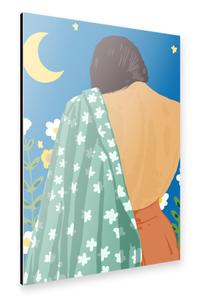 Alu-Dibond "I Have Loved The Moon" 30x20 cm artboxONE